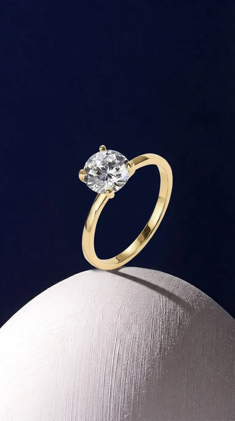 Female Engagement Ring 1.5 CT Moissanite