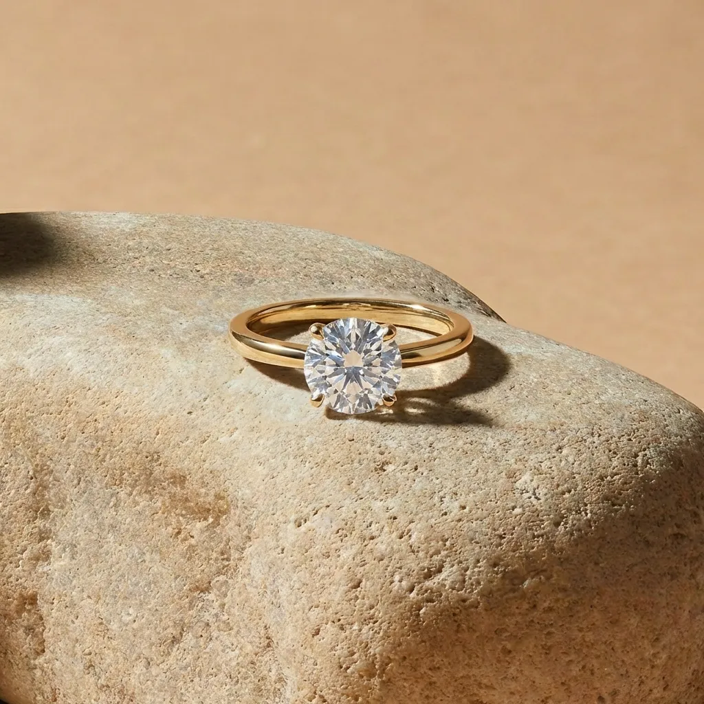 Female Engagement Ring 1.5 CT Moissanite