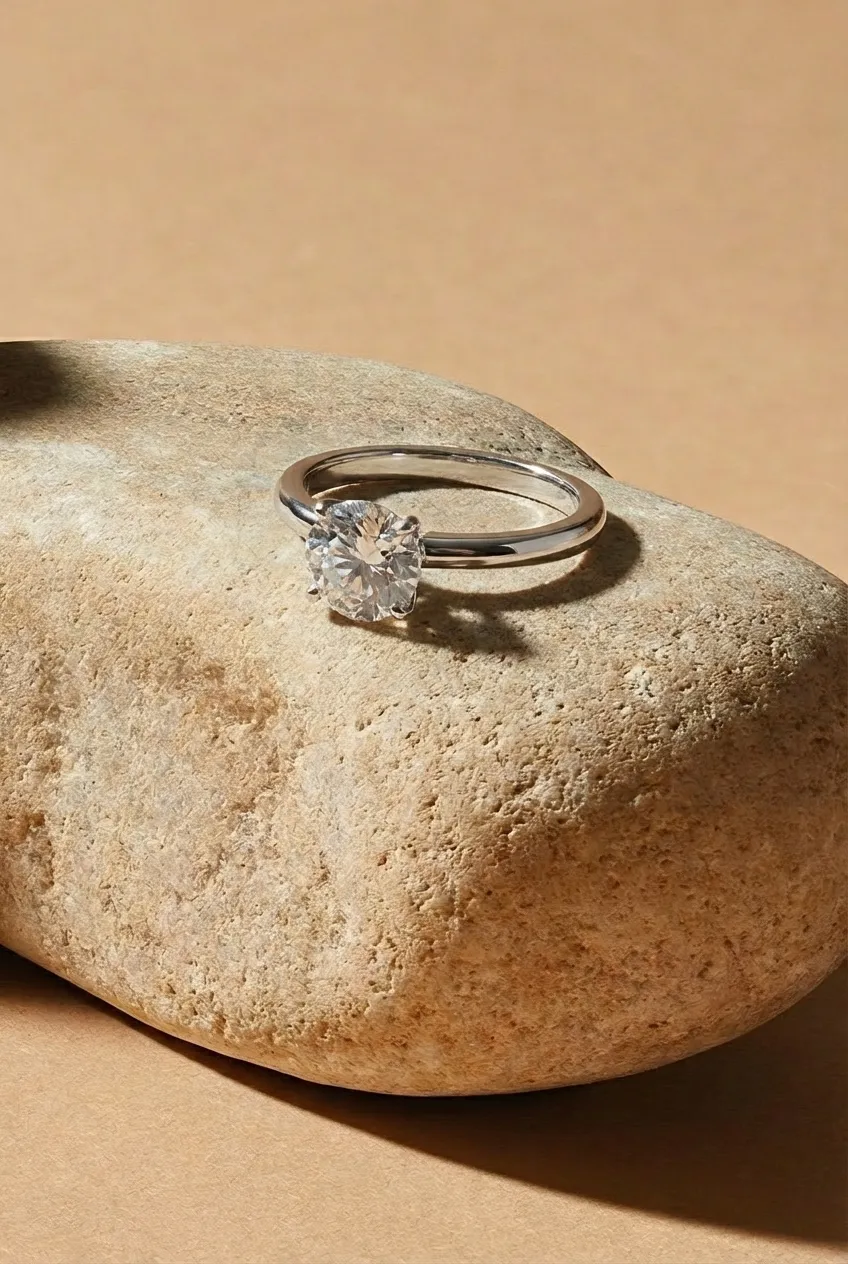 Female Engagement Ring 1.5 CT Moissanite