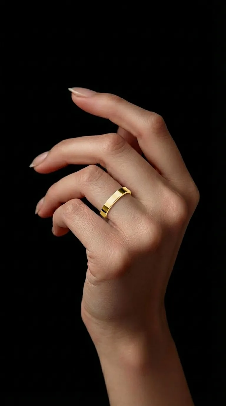 Female Stainless Band Ring