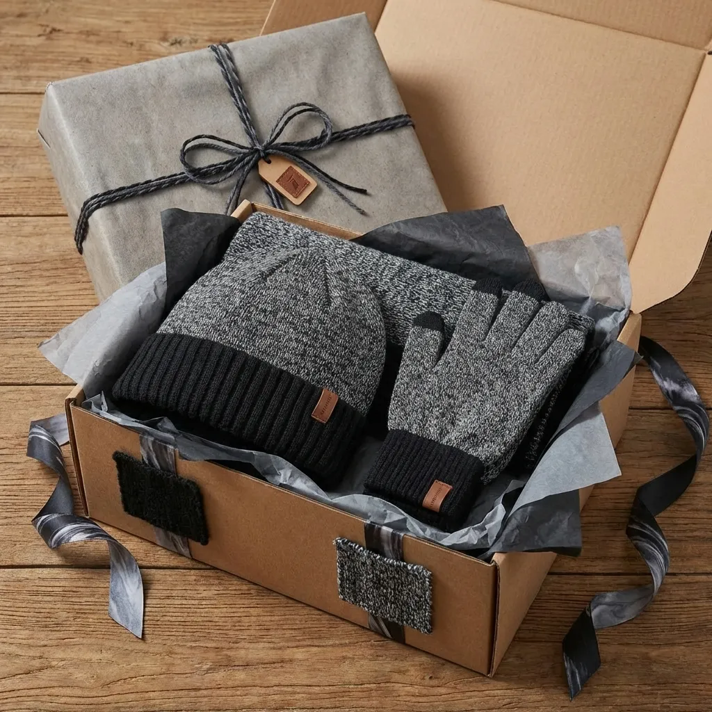 Winter Beanie Hat Scarf Gloves Set, Valentines,Christmas