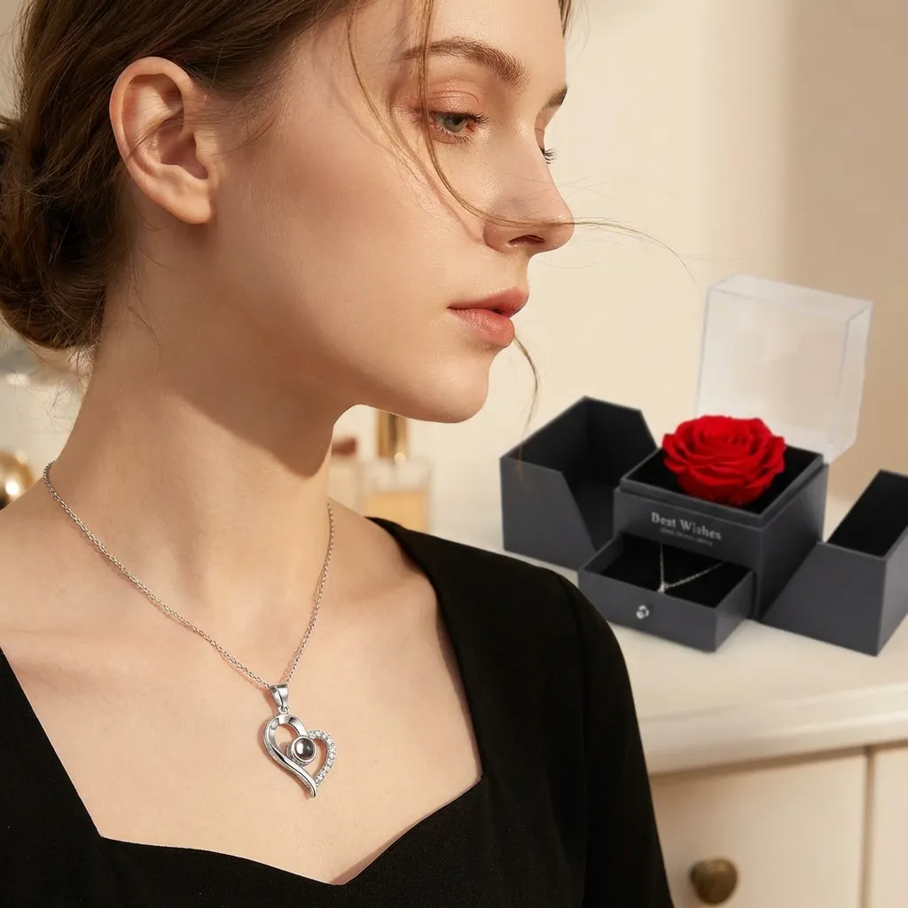 Preserved Rose And Necklace 2