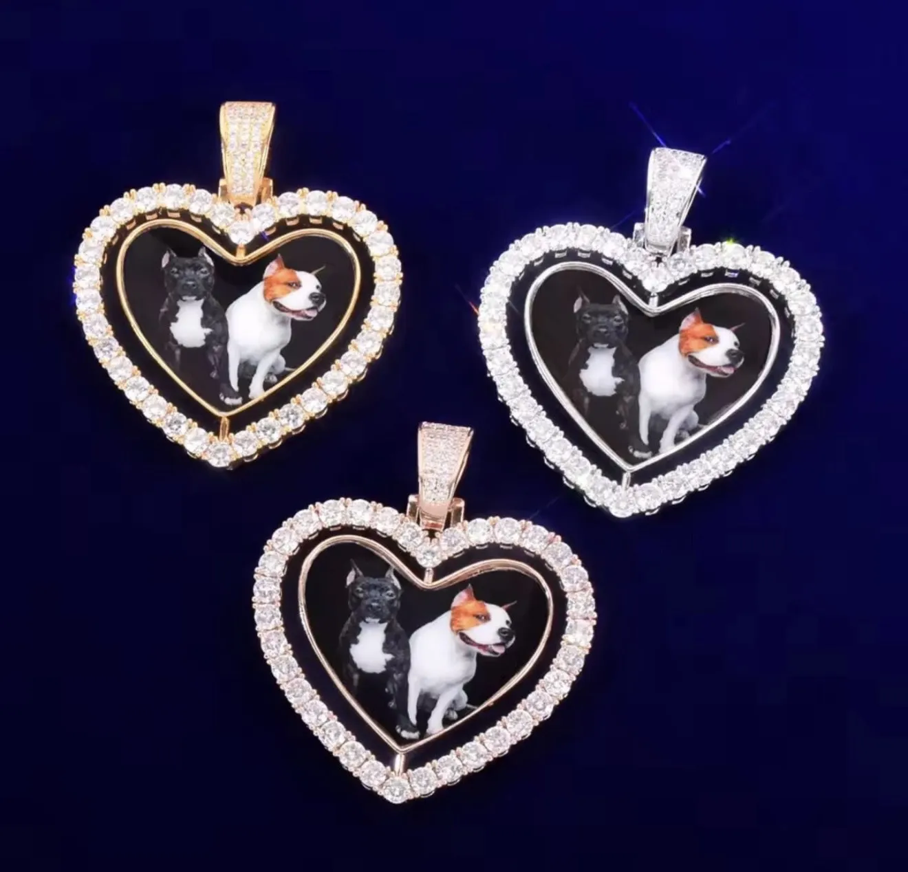 Customized Two Photo Necklace