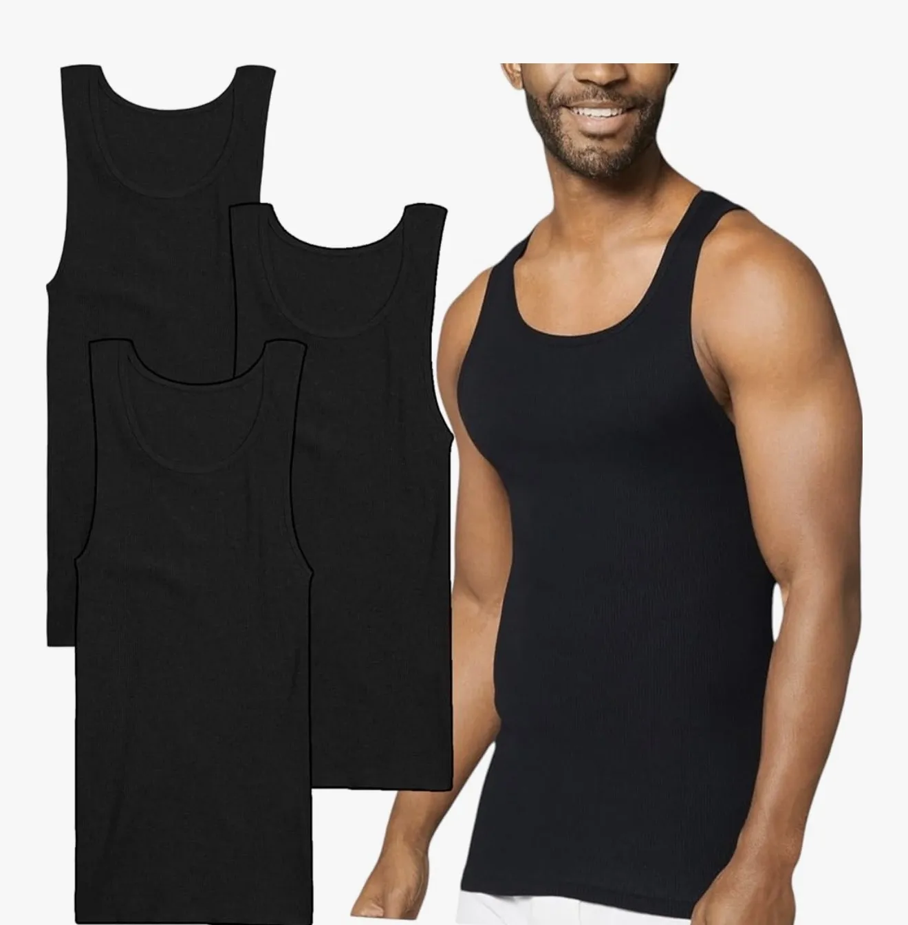 Men Tank Singlet 3pcs