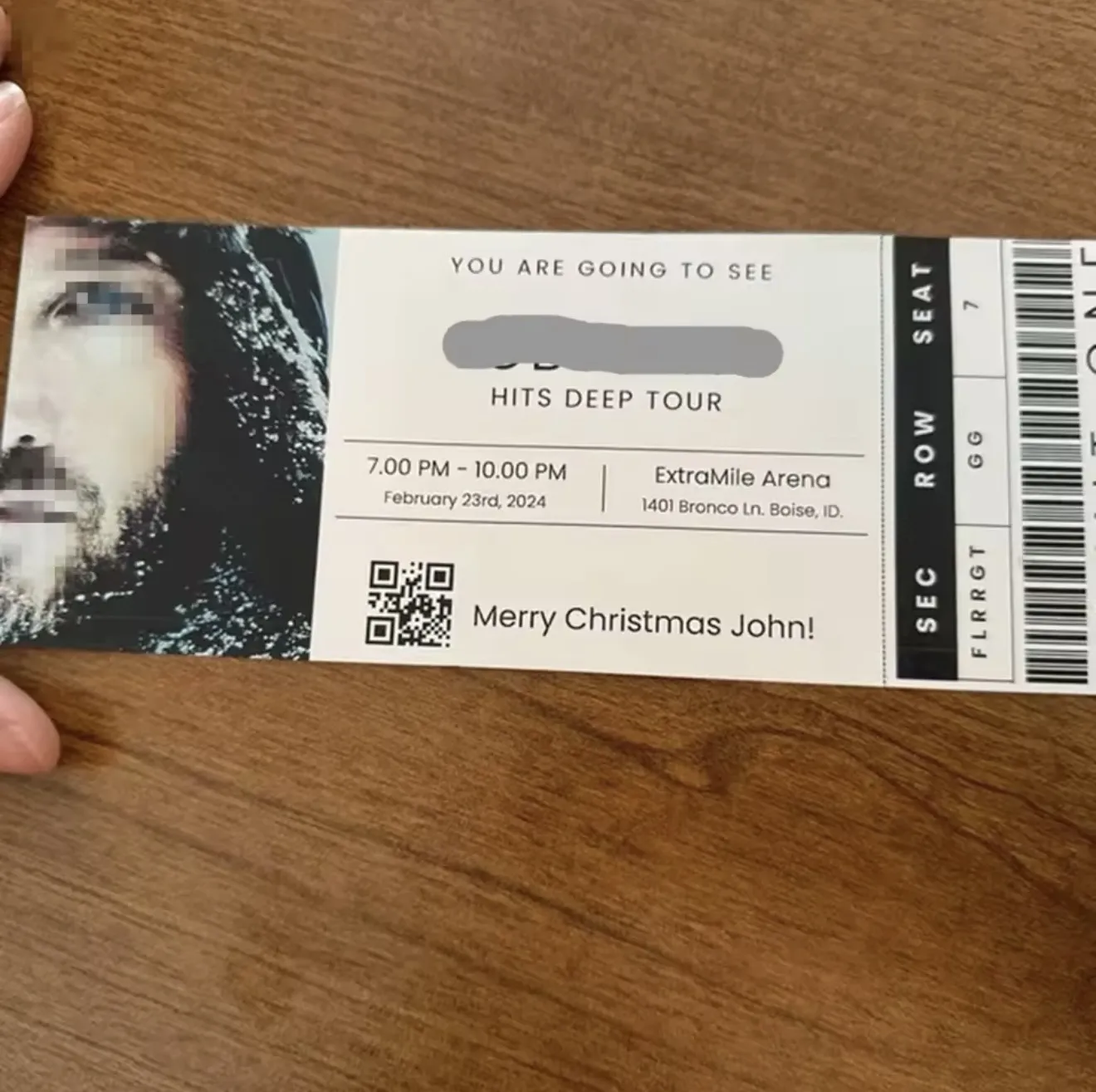 Customized Concert Tickets