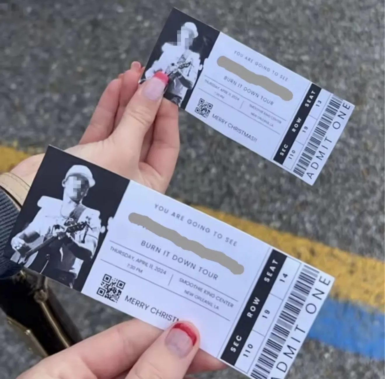 Customized Concert Tickets