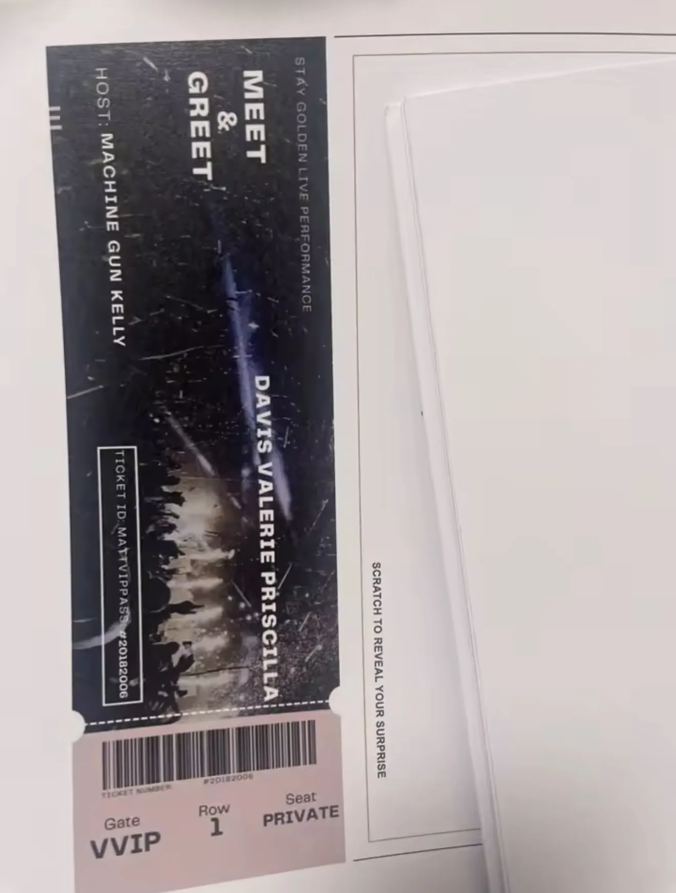 Customized Concert Tickets